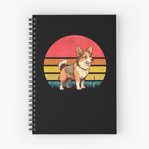 Artikelvorschau, Tri Color Corgi Vintage Retro Sunset entworfen und verkauft von rafaeltto.