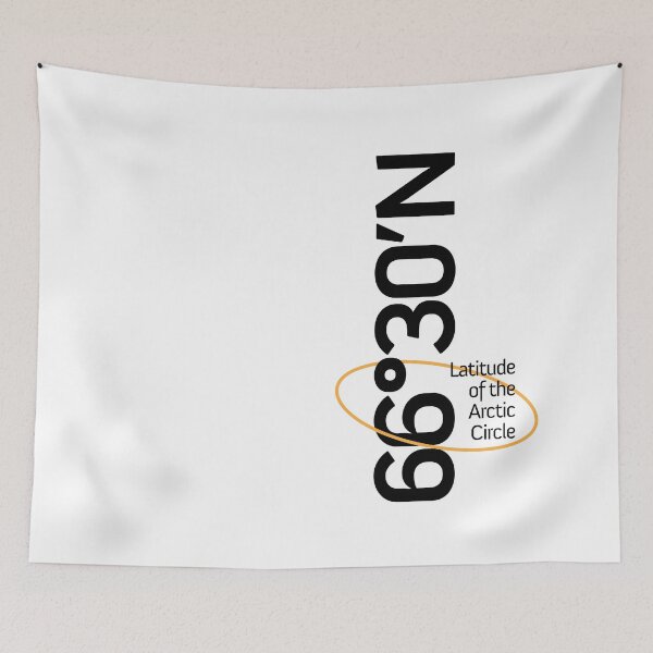 Item preview, Arctic Circle Latitude - 66 degrees North designed and sold by Inc-Solutions.
