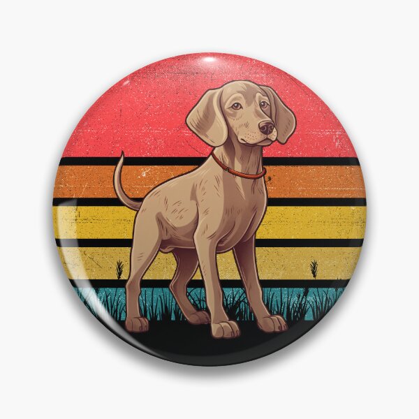 Item preview, Weimaraner Vintage Retro Sunset designed and sold by rafaeltto.