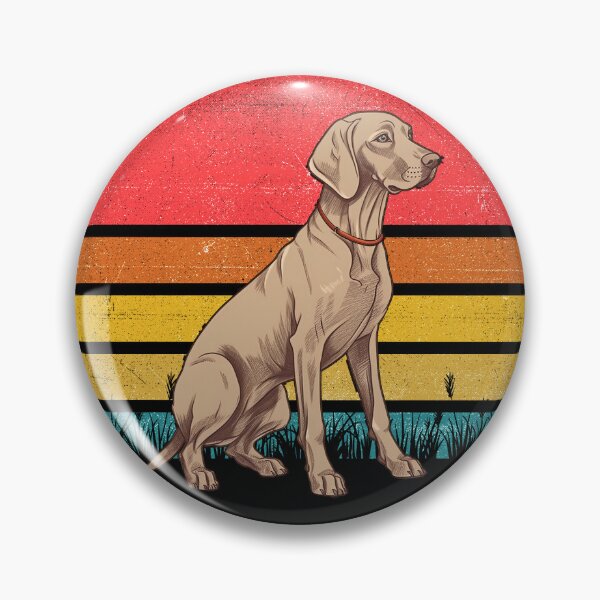 Item preview, Weimaraner Vintage Retro Sunset designed and sold by rafaeltto.