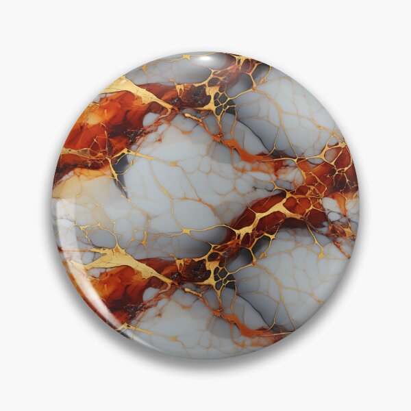 Item preview, Orange White And Gold Marble designed and sold by Lumistica.