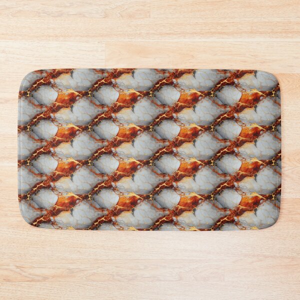 Item preview, Orange White And Gold Marble designed and sold by Lumistica.