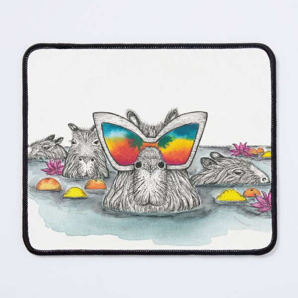 Item preview, Capybara Wearing Sunglasses designed and sold by StudioLRM.