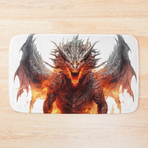 Item preview, Flameforged Majesty: Salamander-Shaped Fire Dragon Art designed and sold by Christian Weiss.