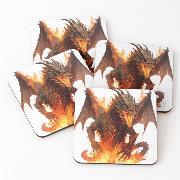 Item preview, Obsidian Inferno: Black Fire Dragon Art designed and sold by Christian Weiss.