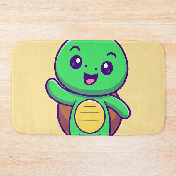 Item preview, Friendly Wave: Cute Turtle Cartoon designed and sold by hjian8219.