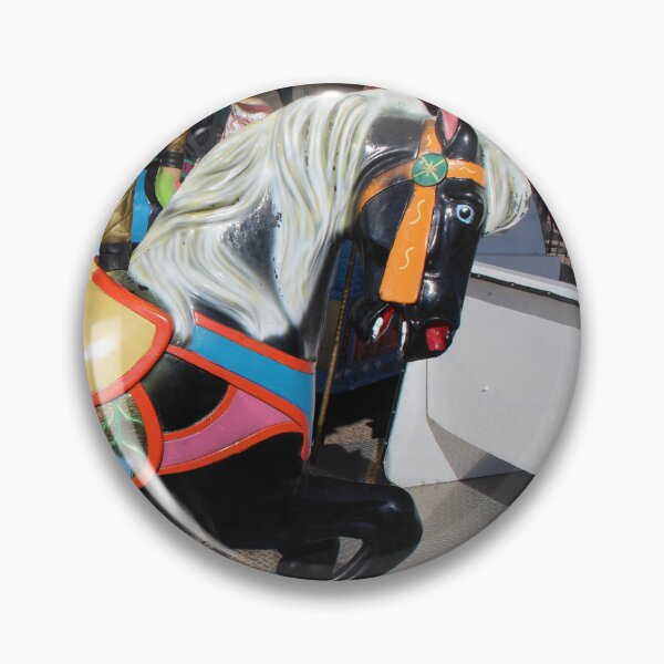 Item preview, Black and Blue Carousel Horse designed and sold by kaylanaiad.