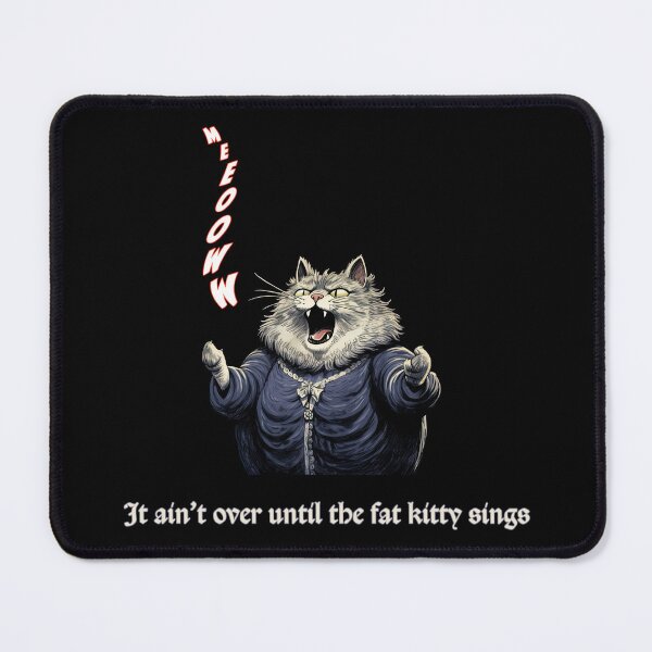 Item preview, Fat Kitty Sings, Opera, Cat Lover designed and sold by Mythic Legends Digital.