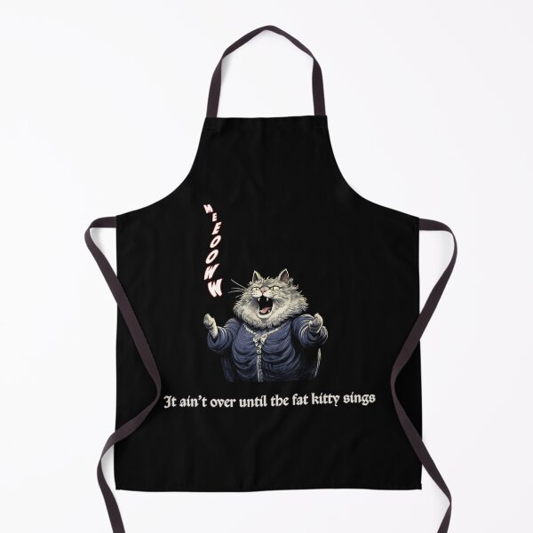 Item preview, Fat Kitty Sings, Opera, Cat Lover designed and sold by Mythic Legends Digital.