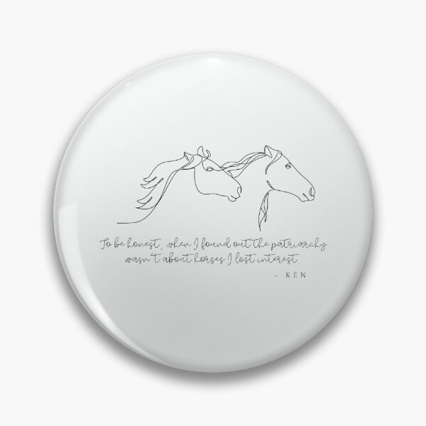 Item preview, To be honest, when I found out the patriarchy wasn't about horses, I lost interest.  designed and sold by Christie Olstad.