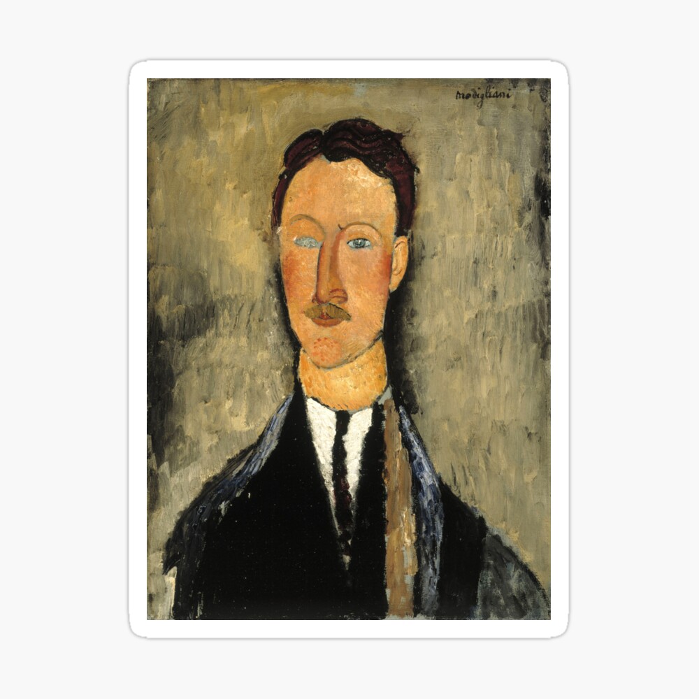 Leopold Survage By Amedeo Modigliani 1918 Poster By Fineearth Redbubble