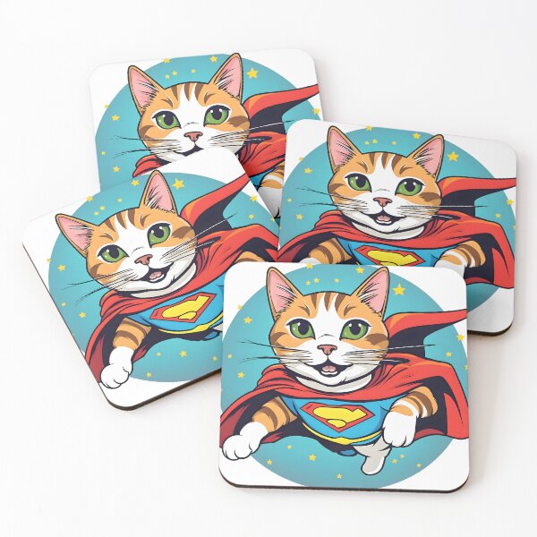 Item preview, Flying super cat designed and sold by uglitangelo.