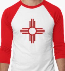 Zia Pueblo Sun Symbol Baseball ¾ Sleeve T-Shirt