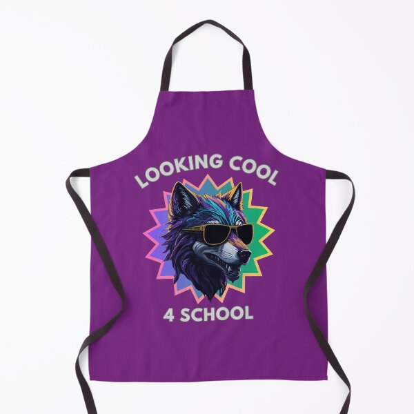 Item preview, Looking cool for school - Cool wolf with shades designed and sold by ColourfulTimes.