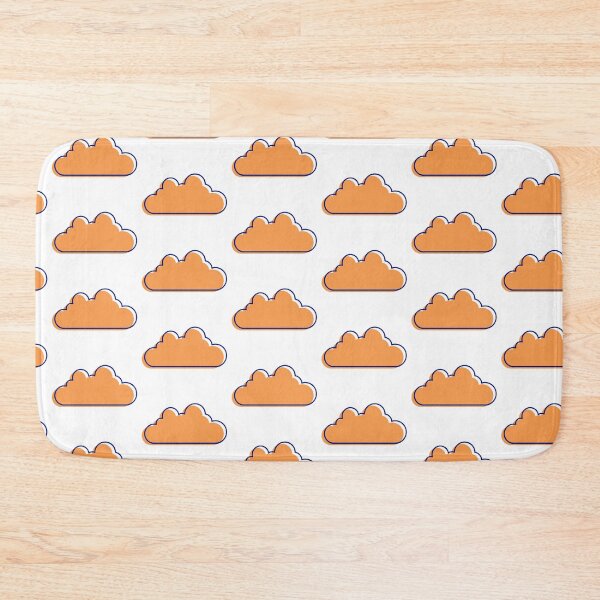 Item preview, Orange and Blue Cloud Line Art designed and sold by Allie Rockhill.