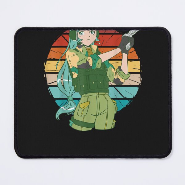Item preview, Vintage cool anime girl in an army uniform holding a gun designed and sold by UtHuynh.
