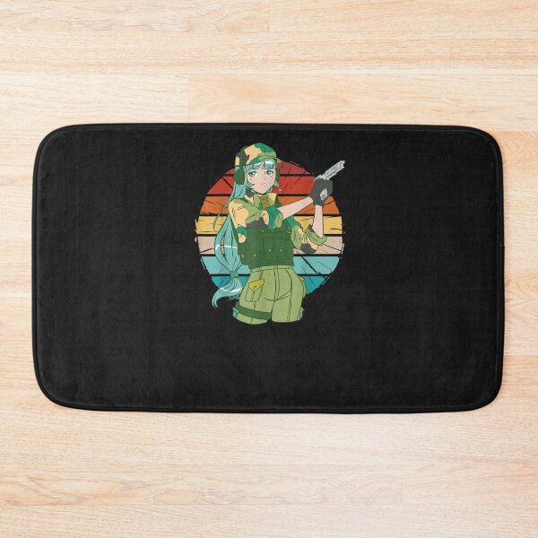 Item preview, Vintage cool anime girl in an army uniform holding a gun designed and sold by UtHuynh.