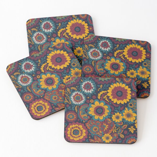 Item preview, Flower Power Colourful Flower Pattern designed and sold by druidwolfart.