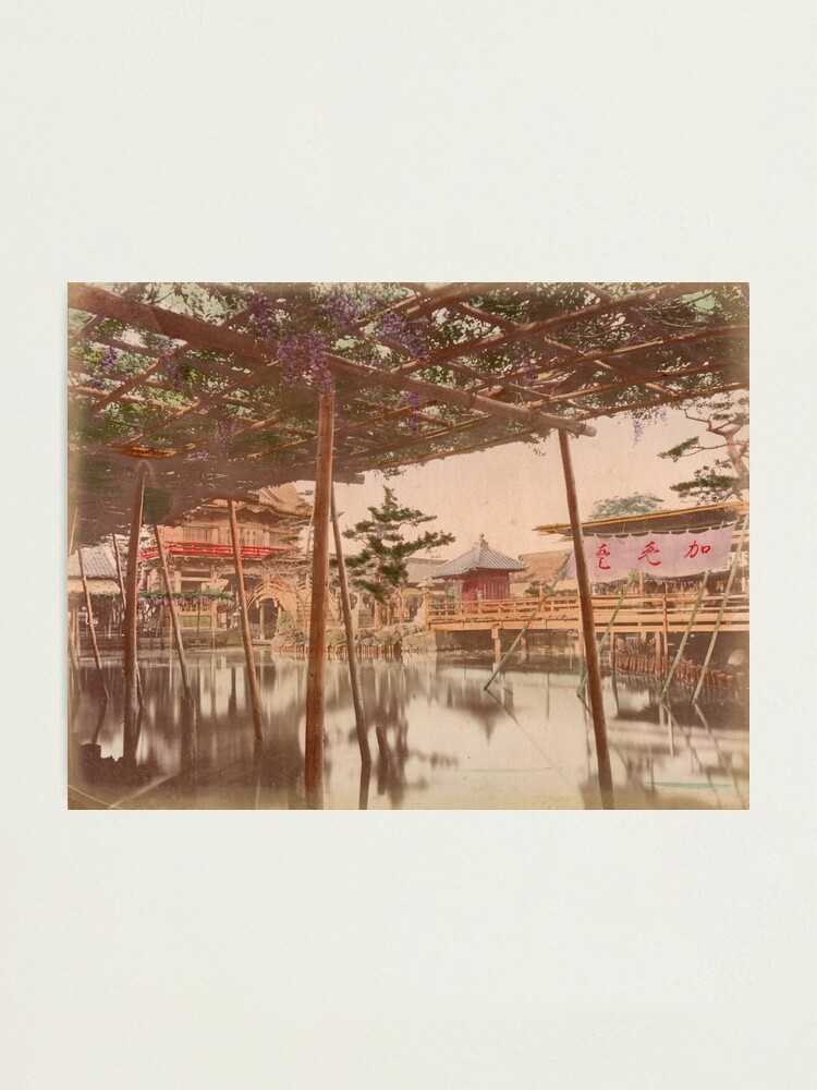 Alternate view of Kameido temple, Tokyo Photographic Print