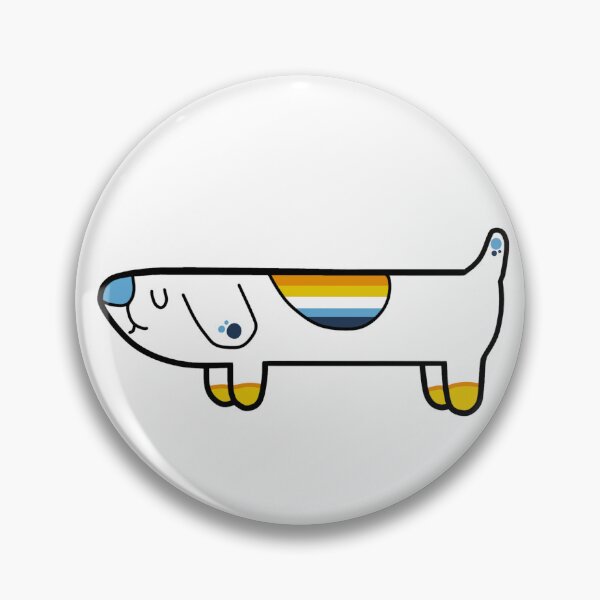 Item preview, AroAce Pride Long Dog  designed and sold by Spacey Kacey's Cosmic Creations.