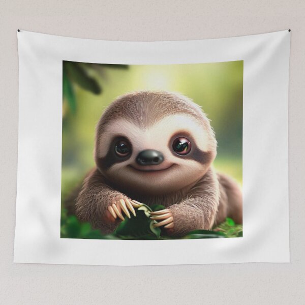 Item preview, Cute Sloth - Cute Baby Animals designed and sold by baby-animal-art.