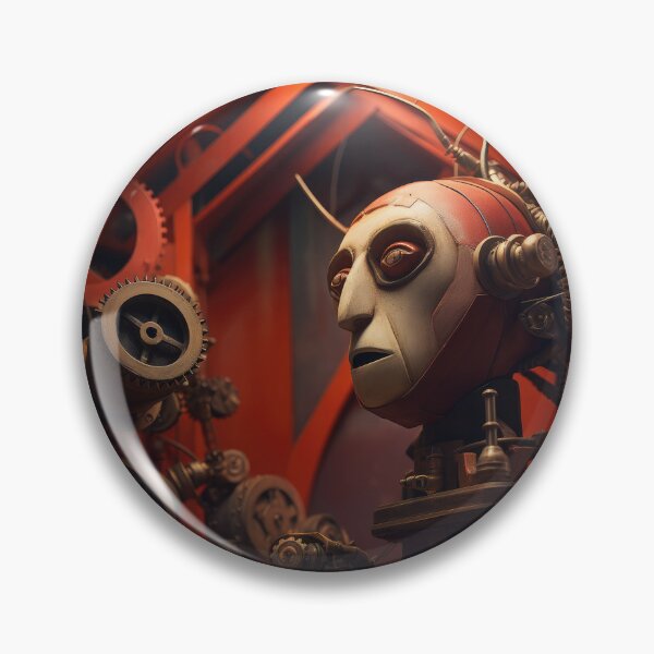 Item preview, Red Robot Puppet Head on Workbench designed and sold by Peter LOPEZ.