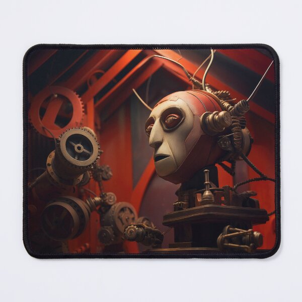 Item preview, Red Robot Puppet Head on Workbench designed and sold by Peter LOPEZ.