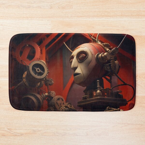 Item preview, Red Robot Puppet Head on Workbench designed and sold by Peter LOPEZ.