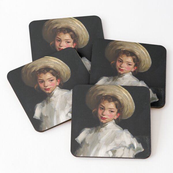 Item preview, Dutch Girl in White - Vintrage American Painting designed and sold by HistorySimple.