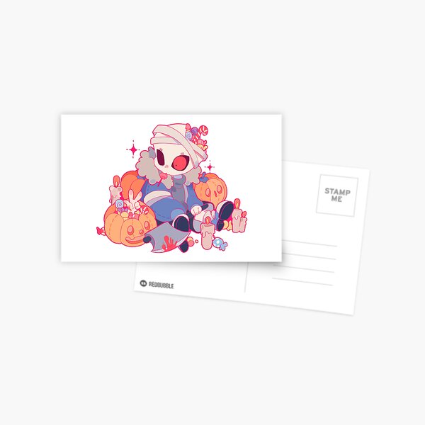 Abominable Horror Sans pattern Postcard for Sale by Enderparty