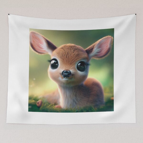 Item preview, Cute Deer - Cute Baby Animals designed and sold by baby-animal-art.