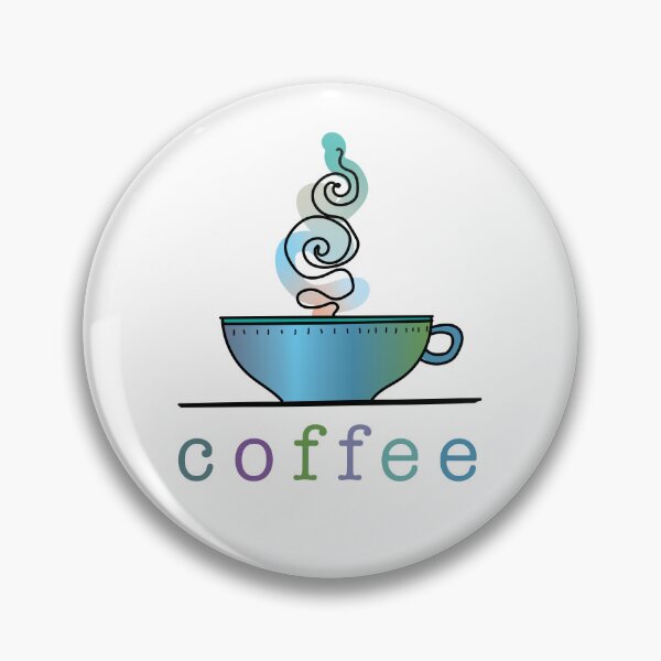 Item preview, cup of coffee in pastel colors designed and sold by HelenDBVickers.