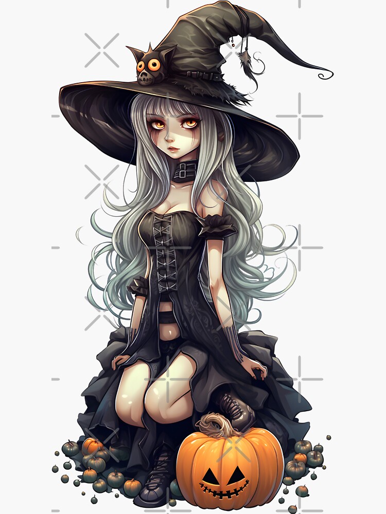 Witch UwU)  Kawaii anime girl, Anime girl, Anime halloween