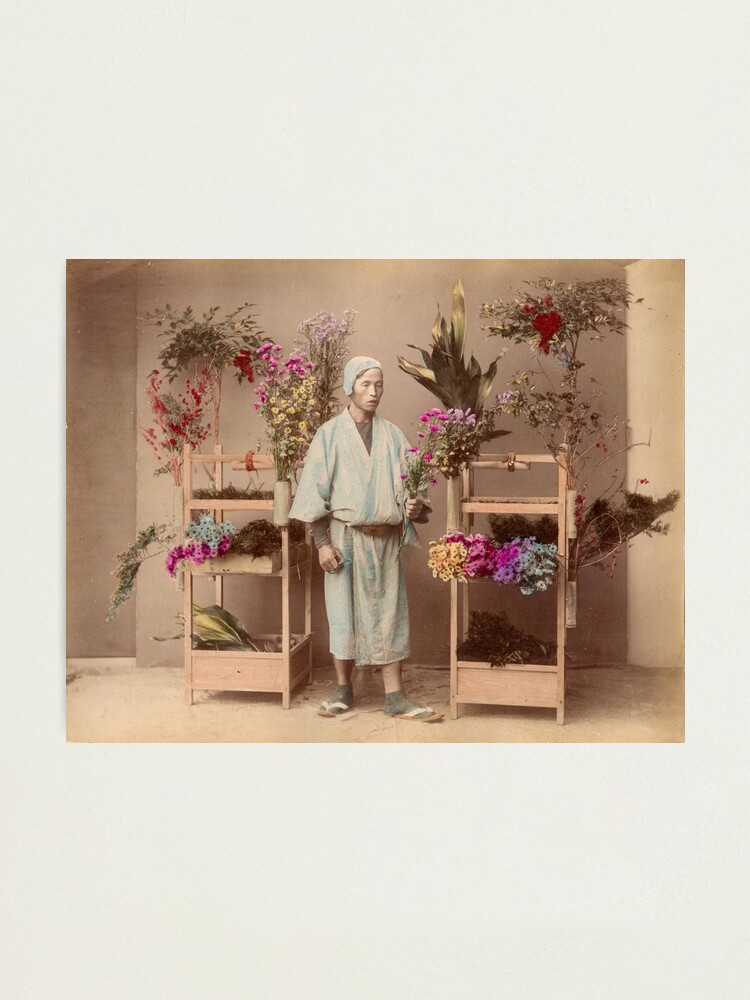 Alternate view of Japanese flower seller Photographic Print