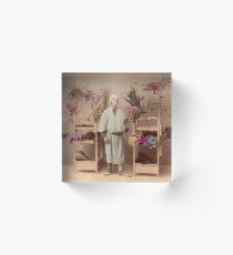 Japanese flower seller Acrylic Block