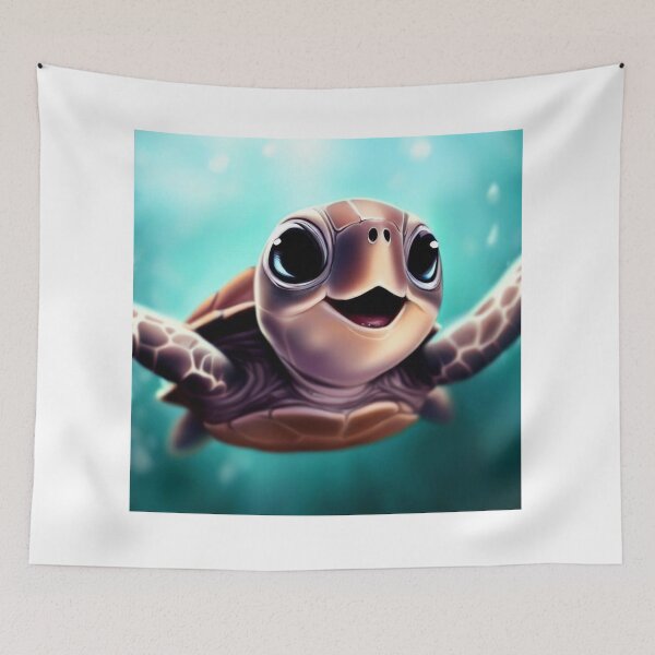 Item preview, Cute Sea Turtle - Cute Baby Animals  designed and sold by baby-animal-art.