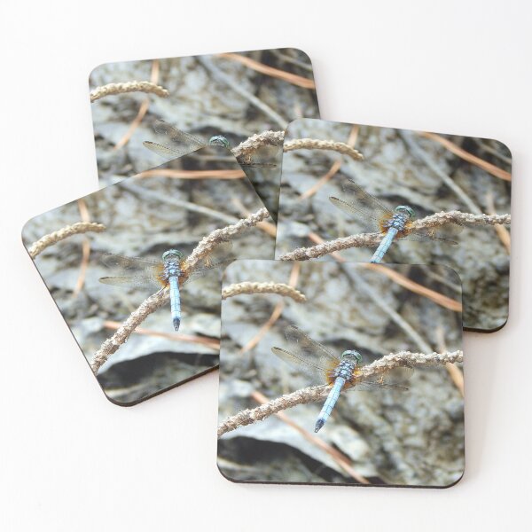 Item preview, Light blue dragonfly on pine twig from above designed and sold by gistinker.