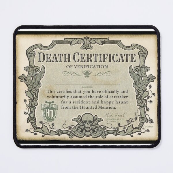 Item preview, Death certificate  designed and sold by Fortunacreator.