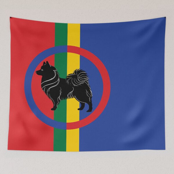 Item preview, SLCOA | SWEDISH LAPPHUND on the SAMI FLAG designed and sold by GiftCougar.