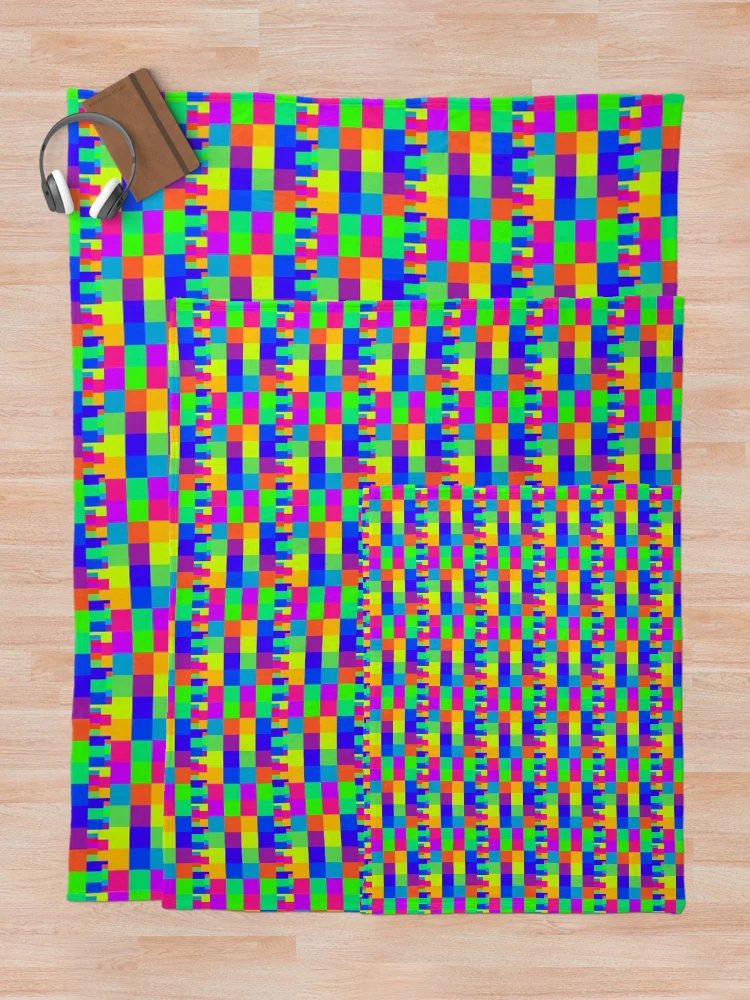 Thumbnail 5 of 6, Throw Blanket, Digital Color Pattern designed and sold by Riccivela.