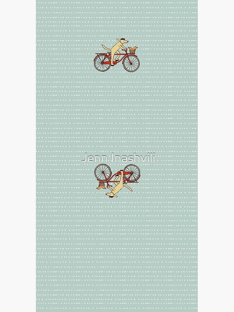Thumbnail 3 of 3, Duffle Bag, Dog and Squirrel are Friends | Whimsical Animal Art | Dog Riding a Bicycle designed and sold by ShortCoffee.