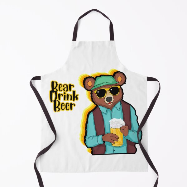 Item preview, Hipster Bear Drinks Beer designed and sold by fantasmahappy.