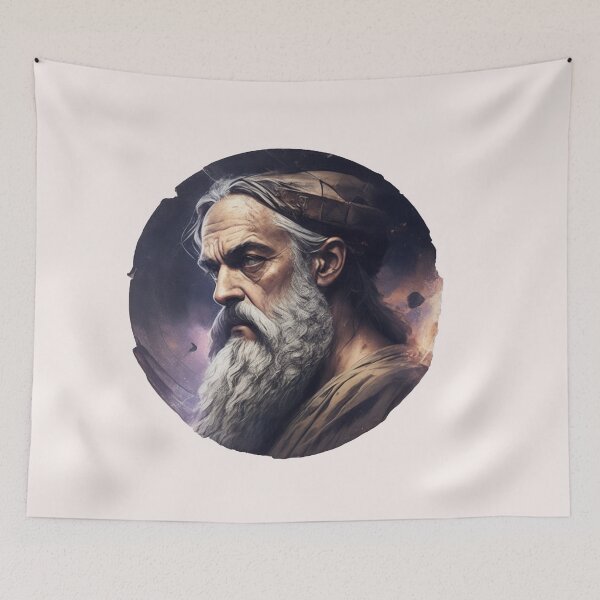 Artikelvorschau, Design lX Style Philosoph Plato Art Digital - AI Art entworfen und verkauft von StoicWarrior.