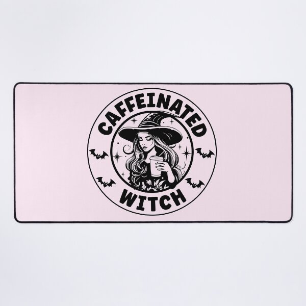 Item preview, Caffeinated Witch | Halloween Coffee Lover Witch - Light Pink designed and sold by PearlMoonGrapes.