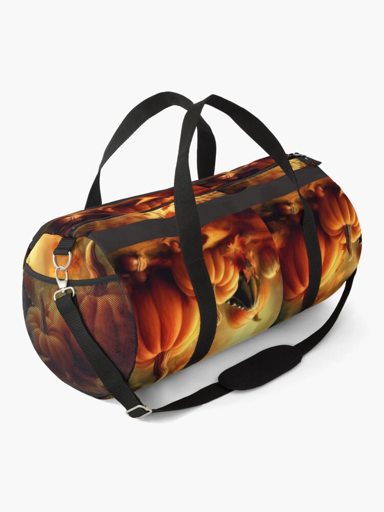 Thumbnail 2 of 3, Duffle Bag, Pumpkins and Gourds, Autumn is Here designed and sold by 5849.