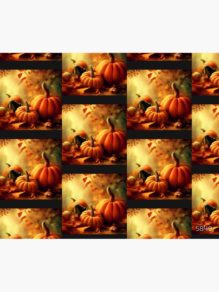 Thumbnail 6 of 6, Throw Blanket, Pumpkins and Gourds, Autumn is Here designed and sold by 5849.