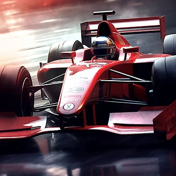 Artwork thumbnail, Formula Racing Car by DigitizedArt