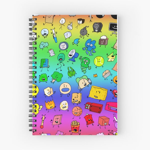 Item preview, BFDI All Characters (Rainbow)  designed and sold by taptheducdi3.