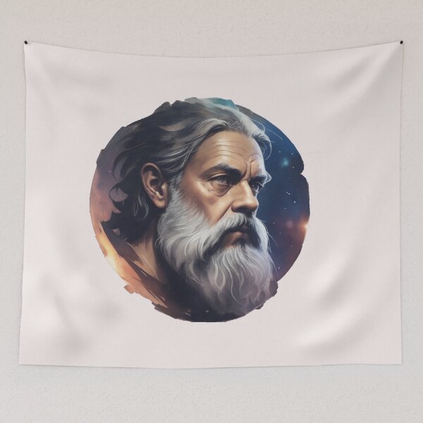 Artikelvorschau, Design lX Style Philosoph Plato Art Digital - AI Art entworfen und verkauft von StoicWarrior.