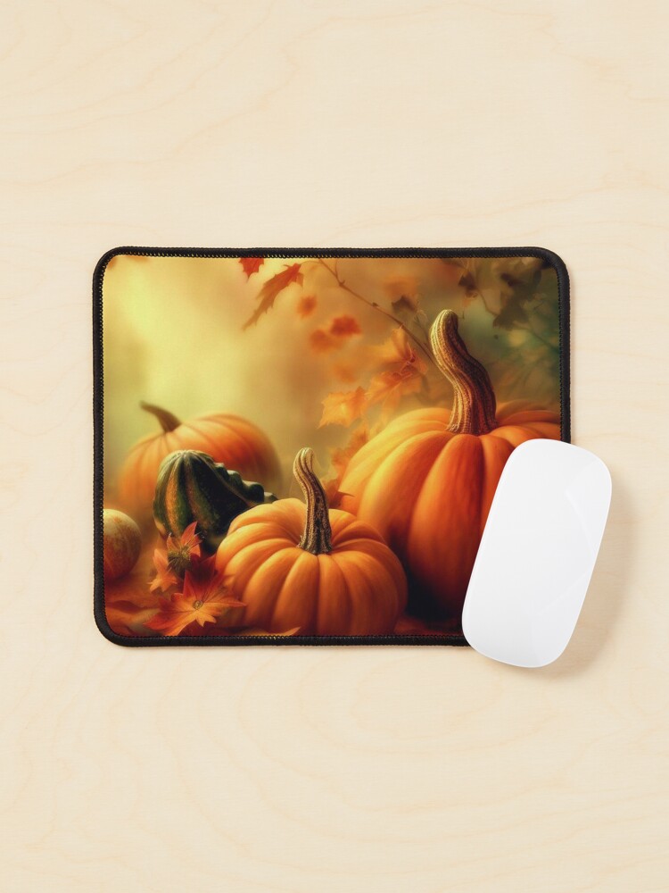 Thumbnail 1 of 5, Mouse Pad, Pumpkins and Gourds, Autumn is Here designed and sold by 5849.